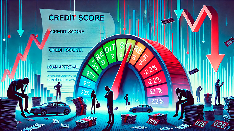 Credit scores are affected